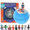 Superhero Bath Bombs for Kids with Surprise Toys Inside - Boys Bath Bombs with Superhero Toys (1 Pack) - Fruity Scent, Relaxing Aroma & Safe for Skin - Kids Bath Bombs for Boys & Girls by Two Sisters