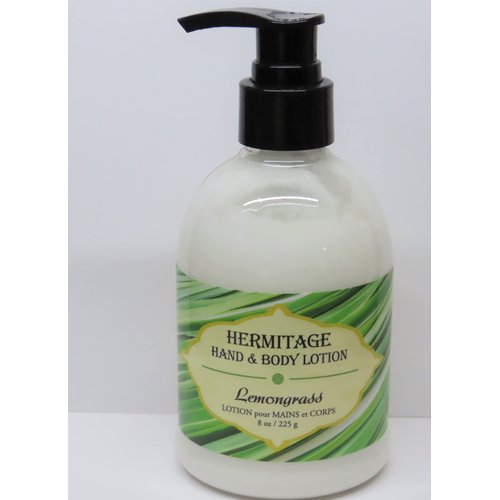 Hermitage Hand & Body Lotion Lemongrass 8 oz cream moisturizer aloe shea butter