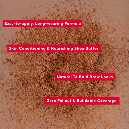 Mirabella Quick Brow Powder, Eyebrow Filler for Beautiful Brows with Skin-Conditioning and Nourishing Shea Butter, Long-Lasting and Buildable Eyebrow Powder Kit with Zero Fallout, Medium/Dark