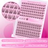 ALICE Natural Lash Clusters C Curl DIY Eyelash Extensions 9-11mm Short Individual Lashes Wispy Lash Extensions Handmade Eyelash Clusters 144 Pcs