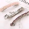 1Pc Black Hair Clips Handmade Rhinestone Barrettes Metal Hair Holders Clips and Barrettes Hair Clips for Women Girls Headwear Styling Accessorie