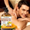 2 Pack Ginger Oil Lymphatic Drainage Massage,Belly Drainage Ginger Oil-Warming Tired Sore Muscle Ginger Massage Oils With Natural Arnica Extract,Grapeseed Oil,Vitamin E Massage Oil for Massage Therapy