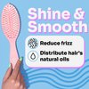 Wet Brush Go Green Watermelon Oil Infused Detangling Hair Brush - Pain-Free Ultra-Soft Detangler Bristles Glide Through Tangles with Ease - Protects Against Split Ends