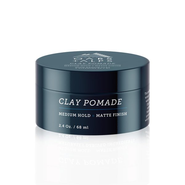 Oars + Alps Clay Hair Pomade for Men, Promotes Hair Growth, Medium Hold, Matte Finish, Reduces Frizz, Made with Kaolin Clay, 2.4 Oz
