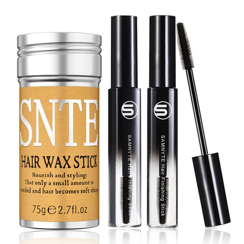Samnyte Hair Wax Stick for Flyaways, Fly Away Hair Tamer Stick for Baby Hair, Hair Finishing Stic...