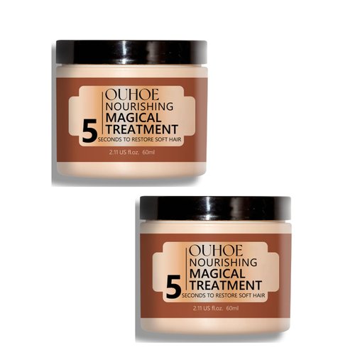 OFOCASE Nourish and Treat Collagen Hair Mask, Repair Dyed Hair, Dry Damaged Hair Deep Conditioner. Moisturize and Smooth Hair Mask2.11fioz (2pcs)