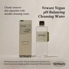 Veware Vegan pH Balancing Cleansing Water Micellar water 100% Vegan Formula Make up remover, For Soothing and Moisturizing Cleansing, Unscented, Hypoallergenic 500ml 16.90 fl.oz.