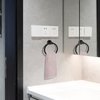 Towel Ring,Hand Towel Holder for Wall Mounted,Towel Holder,Towel-Racks, Bathroom Hardware Simple Round Towel Hanger SUS 304 Stainless Steel (Black)