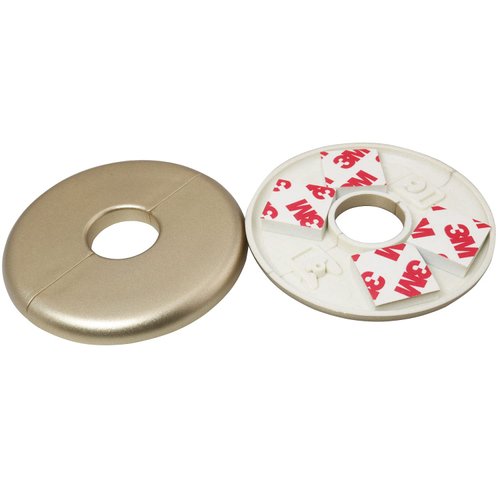 Snap On Escutcheon Plate JJHXSM 2PCS 22x80mm Pipe Hole Air Conditioning Hole Decorative Cover Golden