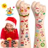 Yobbai 360 Styles Glitter Christmas Tattoos for Kids, Waterproof Temporary Tattoos Stickers for Kids Birthday Party Decorations Favors, Christmas Eve Goodie Bag Fillers(24 Sheets)