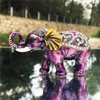 Waltz&F Purple elephant Hinged Trinket Box Bejeweled Hand-painted Ring Holder Animal Figurine Collectible
