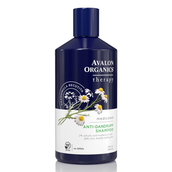 Avalon Organics Therapy Medicated Anti-Dandruff Shampoo for Soft, Flake-Free Hair, 14 Fluid Ounces