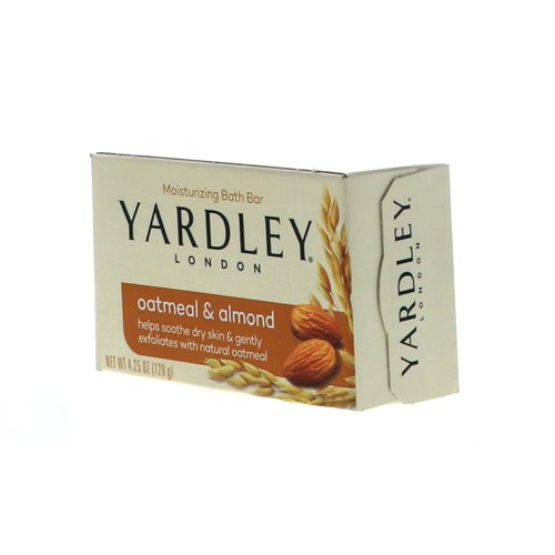 Yardley Oatmeal and Almond Bar Soap, 4.25 Ounce, Set of 3