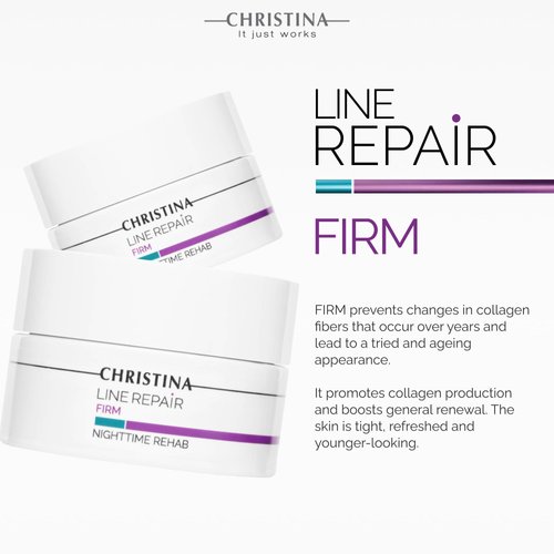 -CHRISTINA- Line Repair Night Cream with Hyaluronic Acid | Experience Refreshed, Elastic Skin with Our Soothing Night Cream | Suitable for Normal to Dry Skin 50ml / 1.7 fl.oz
