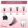 LIZMANN Lash Clusters False lashes Lash Extensions Kit Individual Lashes kit DIY Eyelash Extensions at Home. 30D-40D -9-16MIX Individual Lashes 280.