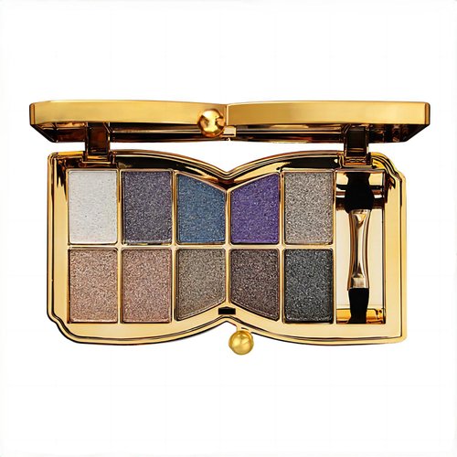 Ewinxin 10 Colors Glitter Eyeshadow Palette, Fine Pressed Shimmer Eye Shadow Powder Pallet, Diamond Bright Makeup Set for Women (Color #3)