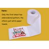 Christmas Embroidered Toilet Paper Decorations - Xmas Party/White Elephant/Gag Gift/Bathroom Decor