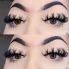 Miss Kiss 5D Mink Lashes Russian D Curl Lash Fluffy Volume Style False Eyelash Soft Natural Look Cat Eyelashes 1 Pair 18MM