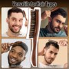 Boar Bristle Hair Brush for Men, Mens Hair Brush for Thick & Fine Hair, Slick Back Hair Brush with Stiff Bristles & Wooden Walnut Handle for Smoothing, Detangling and Styling, Beard Brush for Combing