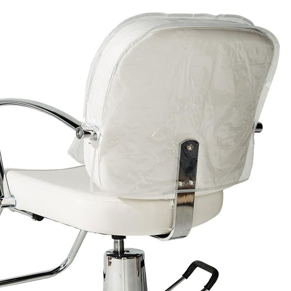 Betty Dain Salon Chair Cover, Protects Spa/Salon Chair Upholstery from Stains, Chemicals, Moisture, and Wear, Round, Fits Most Salon Chairs, Durable Vinyl, Clear