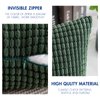 MIULEE Pack of 2 Pillow Covers 18 x 18 Inch Dark Green Super Soft Corduroy Decorative Throw Pillows Couch Home Decor for Spring Cushion Sofa Bedroom Living Room