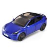 1/24 Model Y Toy Cars Alloy Diecast Model Car, Pull Back Model Y Model Car with Light, Big Model Y Diecast Car Model Toy Suitable for Kids Adults Birthday Gift (Blue)