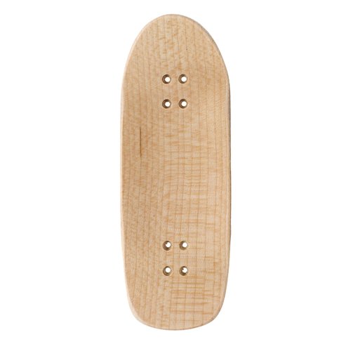 Teak Tuning Premium Wooden Fingerboard Deck, Poolparty Cruiser Shape - 33.5mm x 94mm - Pre-Drilled Holes - Includes Prolific Foam Tape