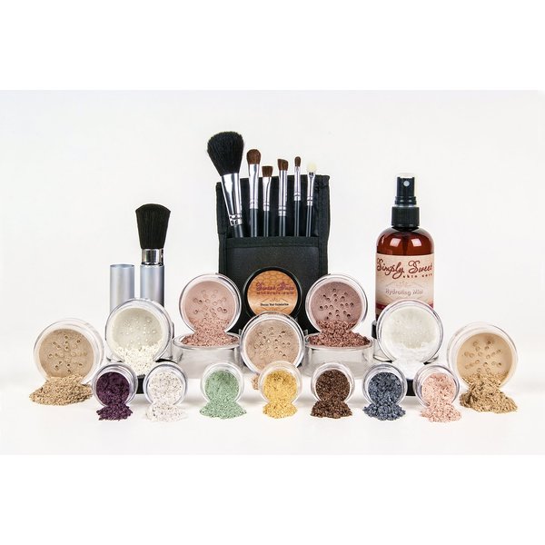 ULTIMATE KIT (LIGHT) Full Size Mineral Makeup Set Matte Foundation Kit Bare Face Sheer Powder Cover