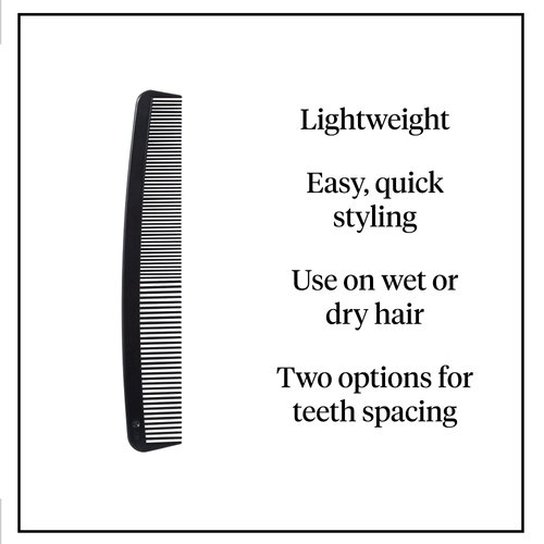 McKesson Plastic Hair Comb, Single Patient Use, Black, 7 in, 36 Count