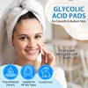 Glycolic Acid Pads,Glycolic Acid Peel Pads with 10% Ultra Pure Glycolic + 2% Salicylic Acid,Cleansing Pads for Face & Body with Vitamins B3, C & E, Green Tea, Calendula, Allantoin - 40 Pads