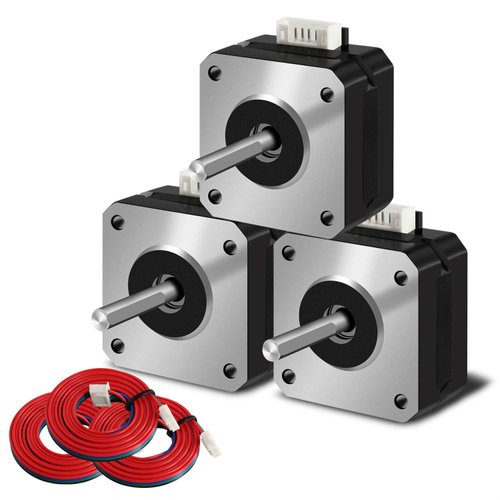 SIMAX3D [3pcs of Pack] Nema 17 Stepper Motor,42x23mm 42BYGH Motor 4-Lead Wire 130mN.m 1.5A with 1M Cable for CNC,3D Printer