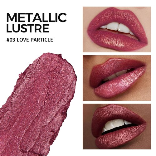 Anglicolor Glitter Lipstick High Impact Lipcolor,Burgundy Lipstick Moisturizing Creamy Formula,Metallic Lipstick For Women For Vegan & Cruelty-Free,Full-Coverage Lip Color