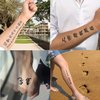 Tattoo Chinese 130+,Realistic and Elegant Temporary Tattoos of Chinese Characters, Fake Tattoo of Letters Waterproof and Long-Lasting Christmas Gift