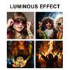 Luminous Christmas Temporary Tattoos for Party Decorations, Glow Christmas Stocking Stuffers for Kids Party Favors Supplies, Xmas Holiday Stickers Gifts for Kids Boys Girls - 10 Sheets