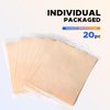 20pcs Blank Tattoo Practice Skin - NAQASE Tattoo Skin Practice Fake Skin 8"x6" Double Sides Real Skin Microblading Eyebrow Skin for Beginners and Experienced Artists