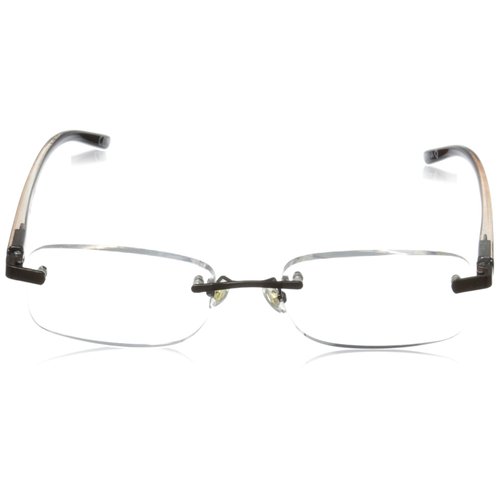 Foster Grant mens Rick Glasses Reading Glasses, Brown/Transparent, 59 mm US