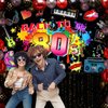 Avezano 80's Party Decorations Back to The 80s Banner 80s Backdrop 1980 Birthday Party Decoration Retro Graffiti Hip Hop 80's Party Supplies 70.8x43.3"