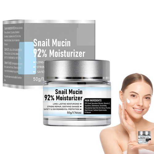 cuoct Snail Mucin 92% Moisturizer Daily Face Moisturizer,Hydrating Repair Face Gel Cream, Baba de Caracol Original, Advanced Snail 92 All In One Cream