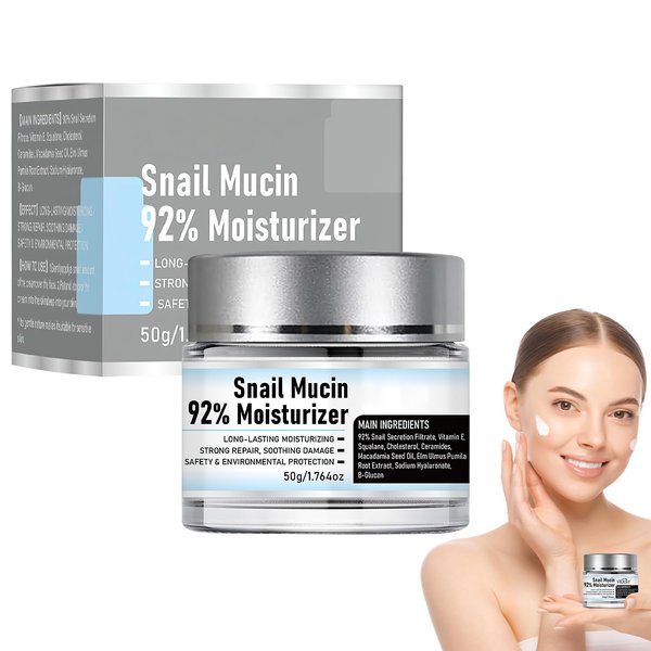 cuoct Snail Mucin 92% Moisturizer Daily Face Moisturizer,Hydrating Repair Face Gel Cream, Baba de Caracol Original, Advanced Snail 92 All In One Cream
