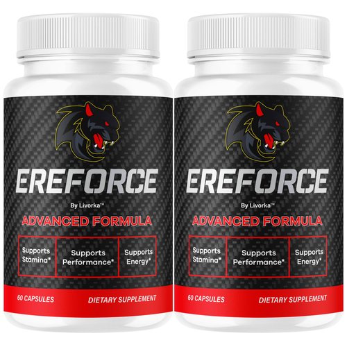 (2 Pack) Ereforce - Ereforce Capsules Advanced Daily Formula Premium All Natural Ingredients- Maximum Strength, EreforcePills Support Reviews for Overall Health and Wellness, 120 Capsules for 2 Months