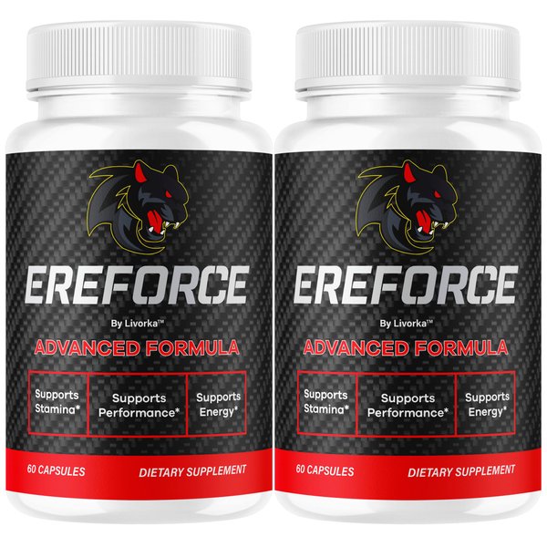 (2 Pack) Ereforce - Ereforce Capsules Advanced Daily Formula Premium All Natural Ingredients- Maximum Strength, EreforcePills Support Reviews for Overall Health and Wellness, 120 Capsules for 2 Months