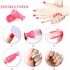 10pc Plastic Acrylic Nail Art Soak Off Cap Clip UV Gel Polish Remover Wrap Tool Gel Nail Polish Remover Clips for Fingernail Removal Soak Off Clips Wrap Cleaner Cap Clip(Pink)