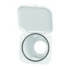 Nuova Rade Case for Shower Head, Square, with Lid, 3.75" x 3.75", White