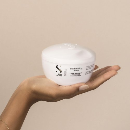 Alfaparf Milano Semi Di Lino Diamond Illuminating Hair Mask - Deep Conditioning Hair Treatment For Damaged & Dry Hair (6.98 oz)