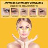 24K Gold Eye Masks for Dark Circles and Puffiness 70PCS, Under Eye Patches Gel Pads for Puffy Eyes Treatment w/Collagen, Caffeine, Peptides for Eye Bags Treatment, Gel Eye Mask Skincare