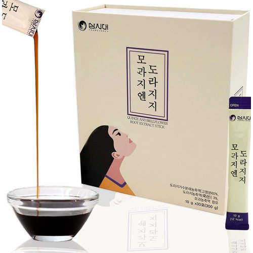 SAMSIDAE Korean Bellflower Root Extract, Pear and Quince (10g X 30 Stick Pouches). Good Source of Fiber, Potassium, Magnesium, Vitamin C&K. Men, Women and All Ages.