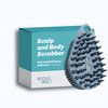 Scrub-dub™ - Premium Antimicrobial Scalp and Body Scrubber | Face Exfoliator and Scalp Scrubber for Dandruff | Loofah and Exfoliating Washcloth Replacement | Made in The USA | Glacier Blue