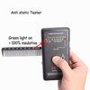 HYOUJIN 605 Black Carbon Fine Cutting Comb 230℃ Heat Resistant Hairdressing Comb Master Barber Comb with fine tooth-14 holes for cutting and hairstyling