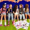 Roller Skate Temporary Tattoos,20 Sheets 200 Pieces Roller Skate Themed Tattoos Stickers Party Decoration Supplies Party favors for Kids Adults,Birthday Party Favors, Goodie Bag Fillers