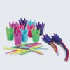 Pepperell Braiding EZ Looper Weaving Tool Sets. Kids & Adults Can Easily Make Basic to Advanced Stretch Band Jewelry, Set Includes 12 Tools, 12 Hooks and Instructions. Plastic.